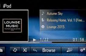 Sisusta Kuuntele mielimusiikkiasi Toyota Touch -mediakeskuksen avulla.