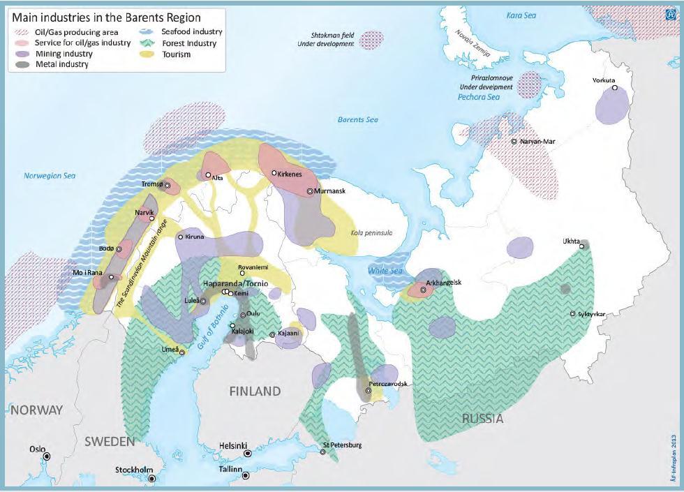 Barentsin alueen kehittyminen etenee Valtava potentiaali ja investointinäkymät - 144 miljardia Matkailussa