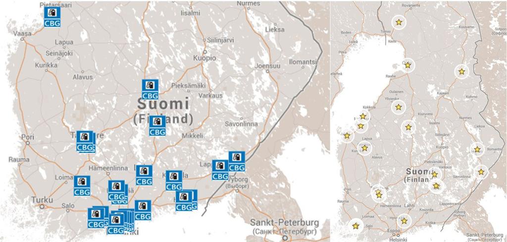 nen nesteytetyn biokaasun (LBG) tankkausasema oli käytettävissä kuten myös yksi sen käyttöön pystyvä kuorma-auto, mutta LBGtankkauksia ei tehty (ainoastaan LNG-tankkauksia).