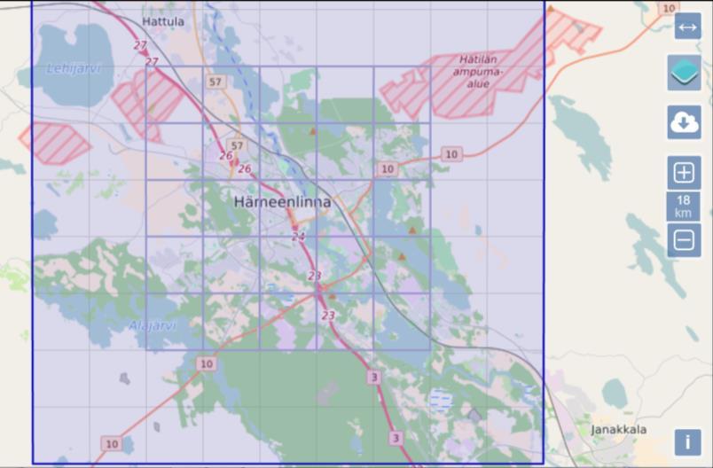 Karttapohjan luominen ja alueen valinta Yleiskaava-arkkitehdin (Niklas Lähteenmäki) kanssa mietimme mikä alue olisi soveltuva pelikohteeksi kaupungissa. http://terrain.