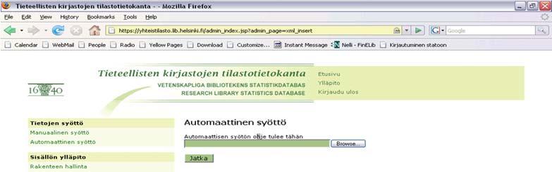 Tietojen syöttö