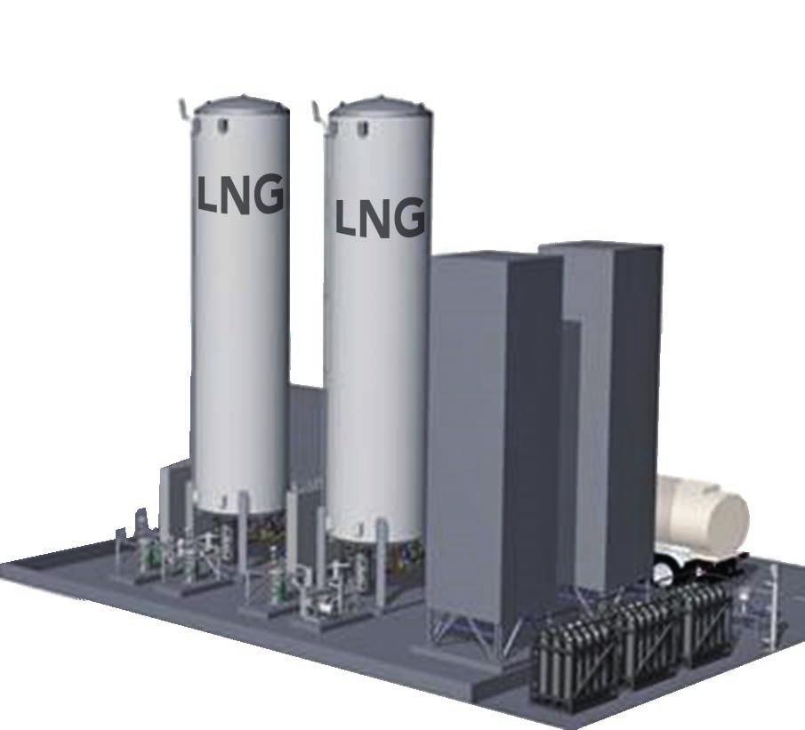 LNG- ja LBG - asiakasjärjestelmät Säiliöihin varastoitu nesteytetty LNG