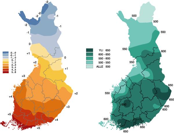 Valtakunnallisesti katsoen maakuntamme rakennusten lämmitystarve on keskimäärin muuta maata hieman vähäisempää.