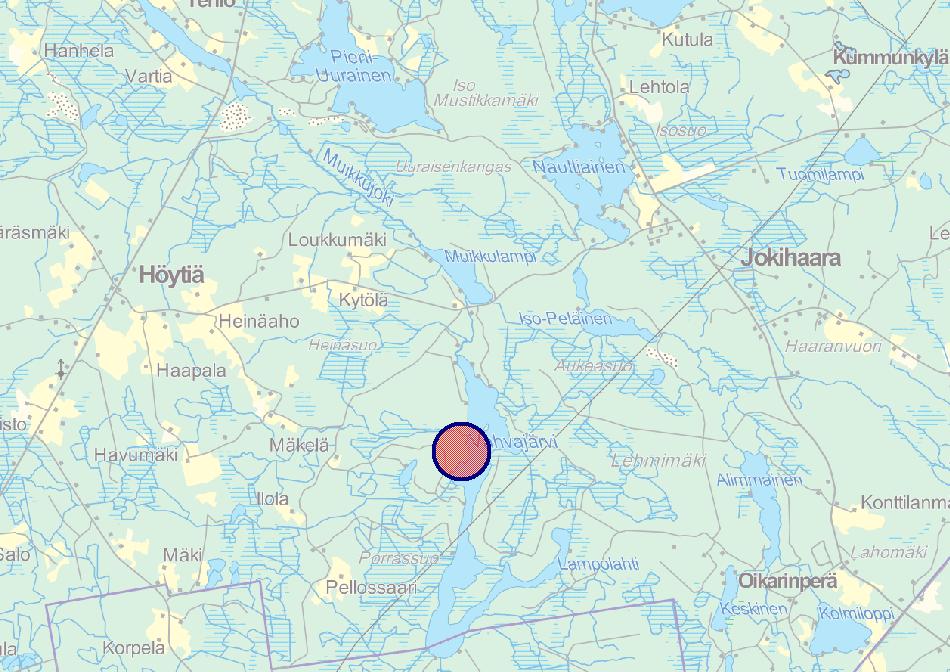 kaavaprosessina. 1.1 Sijainti Muutoksessa tarkasteltava kohde sijaitsee Uuraisten kunnan eteläosassa, Vahvajärven länsirannalla.