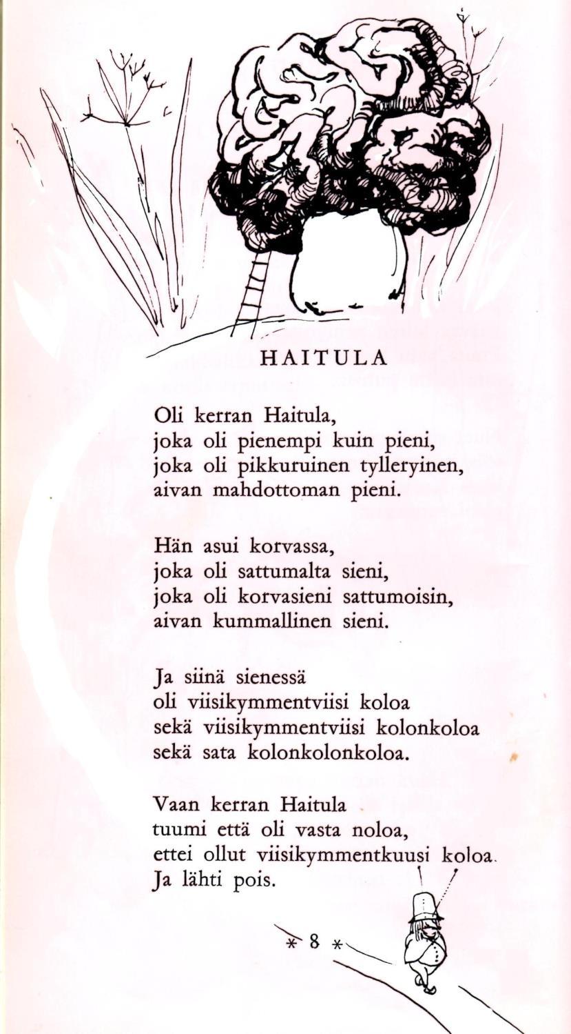 Kunnas 1956: Haitula runo teoksesta