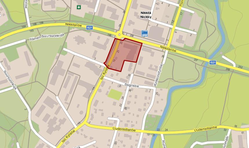 Suunnittelualue Noin 1 hehtaarin suuruinen suunnittelualue sijaitsee Sipoon suurimman taajaman ja hallinnollisen esusen Niilän esustassa Iso Kylätien ja Niiläntien risteysen tuntumassa.