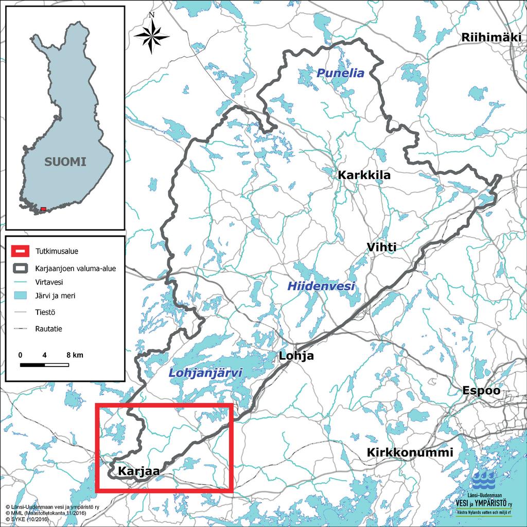 Karjaanjoen alueella tehtäviä Freshabit-hanketoimia koordinoi ja toteuttaa Länsi-uudenmaan vesi ja ympäristö ry.