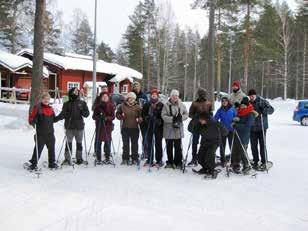 Soihtuhiihto 10.2. Snowshoeing in Lykynlampi 17.2. (in english, opastus myös suomeksi) Tunnelmallinen perhehiihtotapahtuma soihtujen valaisemassa metsässä, Lykynlammen maastossa klo 17-20.