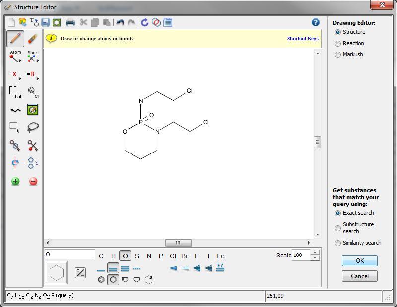 Ibuprofeiinin IR-spektri 29.1.2016 15 Kynätyökalu: piirtää sidoksia Yhdisteen etsiminen piirtämällä (Chemical structure) Kumityökalu: poistaa sidoksia ja atomeita Erilaisia atomi-, ketju-, yms.