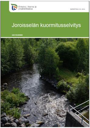 Kuva: Esimerkki alkuvaiheen vedenlaadun ja virtaamien havainnoinnin laajuudesta Joroisselän