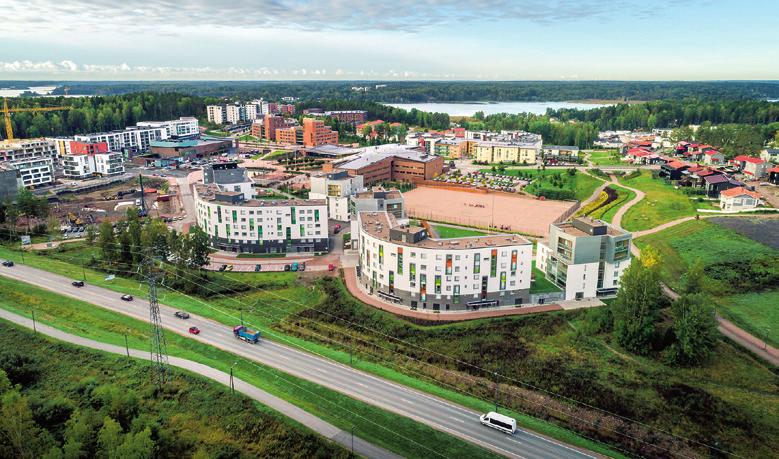 Kestävä Kivitalo -palkinto 2017 Espoon Asunnot Oy / Magneettikatu 14 kunniamaininta Saga Palvelutalon uudisosan suunnittelusta Leena-Kaisa Simola, toimittaja Espoon Saunalahteen valmistunut Espoon