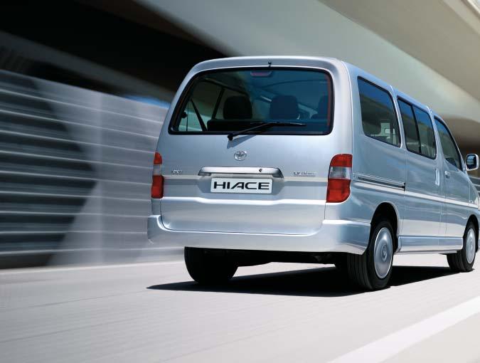 Toyota Hiace Ensiluokkainen kokemus Hiacen valmistuksessa käytetään uusinta automatisoitua valmistustekniikkaa ja tinkimätöntä laadunvalvontaa.