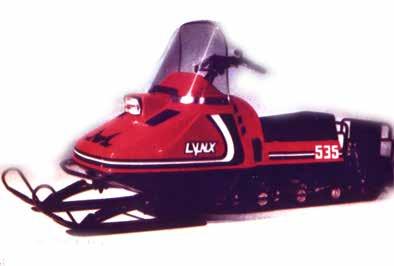 Malli: Lynx 535 J, JV Vuosi: 1980 Rotax 440 Omistaja: Reino Heikkinen Telamatto Camoplast : Velsa esite Peltisuksi Muovi: