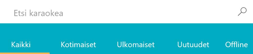 Kappaleet joiden edessä on pilvi-ikoni, latautuvat koneelle ennen kuin ovat soitettavissa. Tämä vaatii toimivan internet-yhteyden.