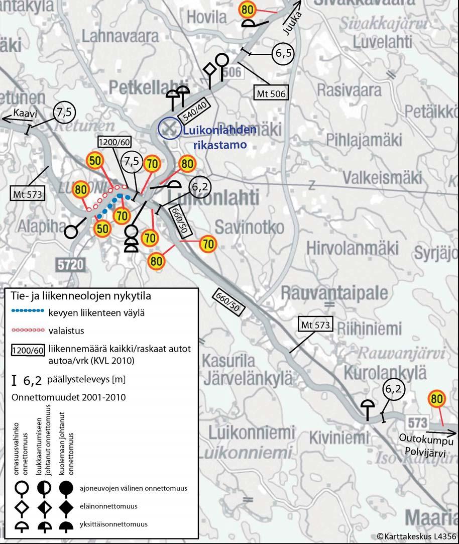 Luikonlahden liikennepaikalla on 410 metrin pituinen sivuraide, jota käytetään raakapuun kuormaukseen. Terminaalialue on VR Yhtymän omistuksessa.