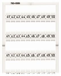 MERKINTÄTARVIKKEET Yhdessä kortissa kymmenen riviä, joissa 0 merkkiä Sarja 793 Horisontaaliset merkinnät Jokaisessa kortissa 0 riviä joissa 0 merkkiä leveydeltään 5-7.5 mm/5-5.