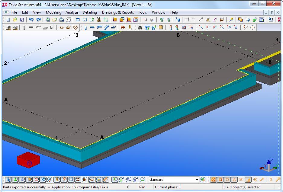 29 Tekla Structures Tekla Structures (kuva 5) on rakennuksen tietomallinnusohjelmisto, joka on tarkoitettu rakennesuunnitteluun.