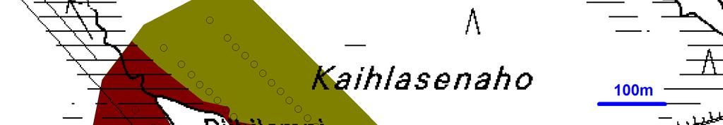 Kuva 7. Kartta Riihilammen näytteiden maaperälajeista. Fig 7. Soilmap of the Riihilampi based on the MMI sampling.