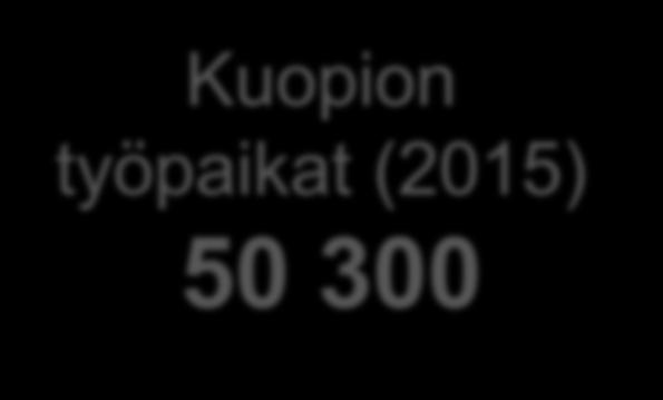Kuopion työpaikat (2015) 50 300 5 000 3 000 Koko