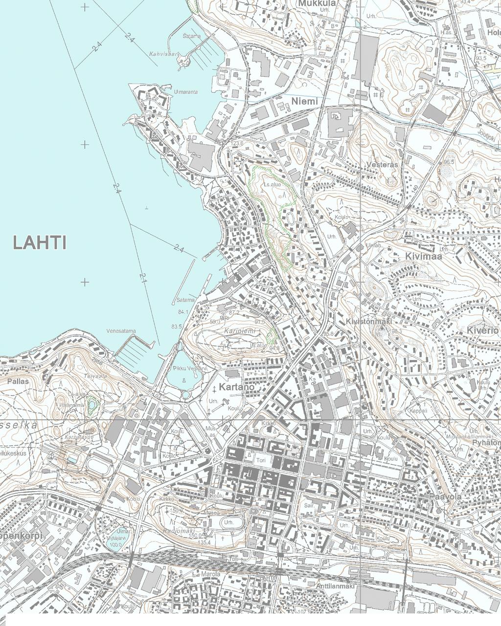 KOHDE 0 1000m W:\1386\Lahti\1510009981 _Niemen_alueen tontit\piirustukset\1510009981_1_yleiskartta_a4.dwg Tunn.