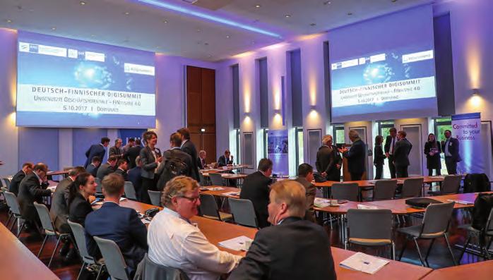 Start-ups und Lösungen der Zukunft Parallel zu den Gesprächen fand der dritte Teil des Veranstaltungsprogramms statt.