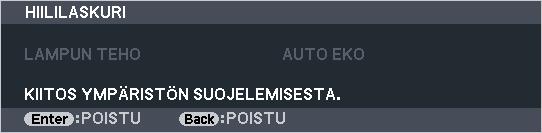 Käyttötunnuksen PÄÄLLÄ / POIS [TUNNUSNÄYTTÖ] 5. Näyttövalikon käyttäminen TUNNUSNÄYTTÖ.