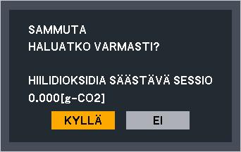 3. Käytännöllisiä toimintoja HUOMAUTUS: Valitse haluamasi [LAMPUN TEHO] valikosta. Valitse valikosta [ASETUS] [YLEISTÄ] [LAMPUN TEHO].