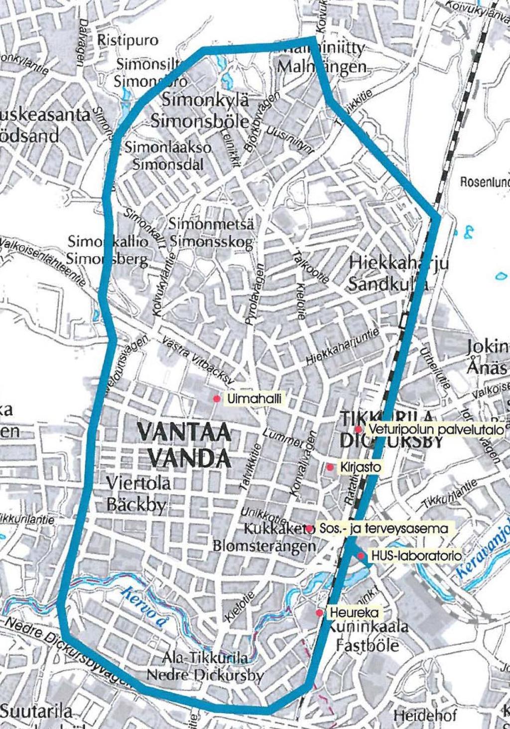 65 Linja 618 Uusi kutsulinja liikennöi arkisin klo 9 15 Tikkurilassa, Viertolassa, Hiekkaharjussa ja Simonkylässä.