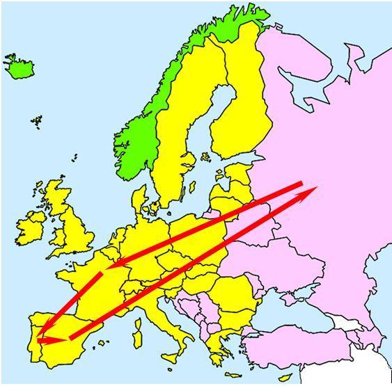 Esimerkki: Marokossa (kolmas maa) rekisteröidyn ajoneuvon on