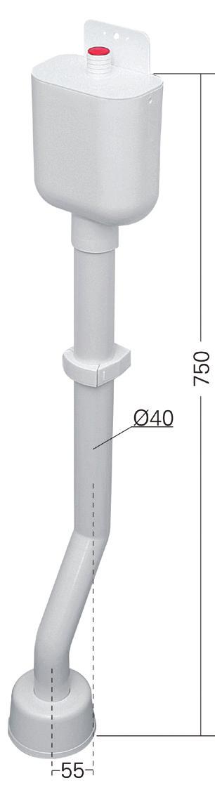 nro 71735 kromi 40 mm Pesukonelukko vesilukolla ja putkisarjalla Asennus