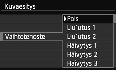 Jatka kuvaesitystä painamalla uudelleen <Q/0>-painiketta. Voit myös keskeyttää kuvaesityksen koskettamalla näyttöä.