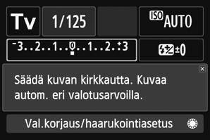 Toiminto-opas Toiminto-opas näyttää lyhyen kuvauksen kulloisestakin kuvaustilasta, toiminnosta tai asetuksesta.