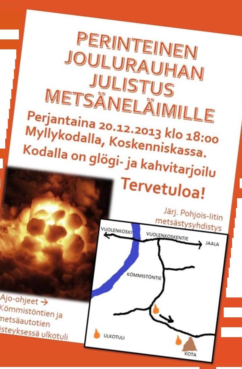 eläimille on Pohjois-Iitin Metsästysyhdistyksen järjestämä perinne, jota