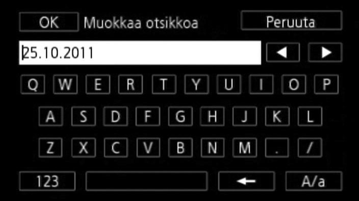 Tarinan otsikon muuttaminen Tarinan otsikon muuttaminen Kun luot tarinan ensimmäisen kerran, nykyistä päivämäärää käytetään tarinan otsikkona. Voit kuitenkin muuttaa sitä myöhemmin.