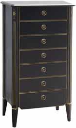 Nizza Noir 17 glass cabinet 46 x 37 x 138 cm Nizza
