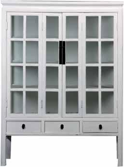 glass vitrine 121 x 46 x 176 cm kolme