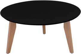 lamp table round ø 45 x 51 cm Odense 3 -sohvapöytä ellipsi Odense 3