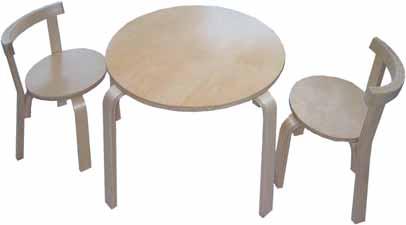 184 Lasten kalusteita hildren furnitures Kiddy-pöytä Kiddy table 56 x 52 x 48 cm Kiddy-tuoli Kiddy chair 32 x 30 x 53 cm väri