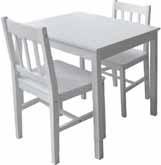 pöytä + 4 tuolia/pakkaus Set: table + 4 chairs/package