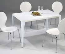 metalli material tempered glass 12 mm, metal Reno-tuoli Reno chair 57 x
