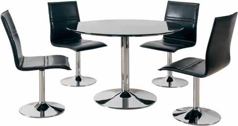 23 orba-ryhmä orba set orba-tuoli orba chair 46 x 58 x 88 cm materiaali kromattu metallirunko, keinonahkaverhous
