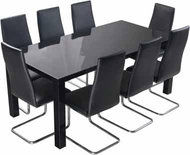 valkoinen, korkeakiiltoinen musta colors high glossy white, high glossy black materiaali