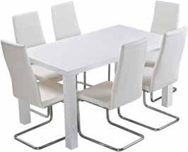 glossy white, high glossy black materiaali korkeakiiltoinen