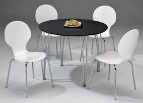 material mdf top, chromed leg värit korkeakiiltoinen musta ja