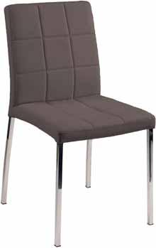 35 Jimmy-tuoli Jimmy chair Jimmy-tuoli Jimmy chair 46 x 55 x 89 cm värit musta tai valkoinen keinonahkaistuin, harjattu ruostumaton teräsrunko colors black or white imitation leather seat,
