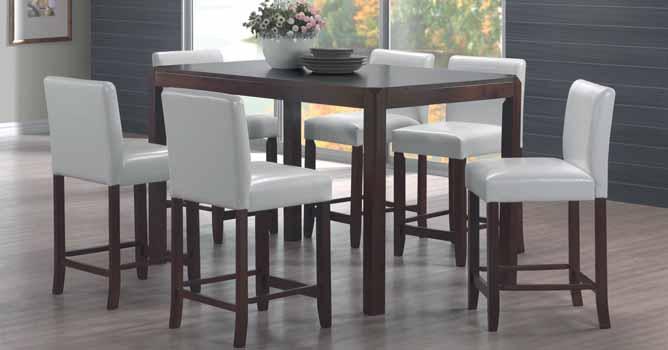 materiaali massiivipuuta, keinonahka istuin material solid wood, pu leather seat Livia bar set
