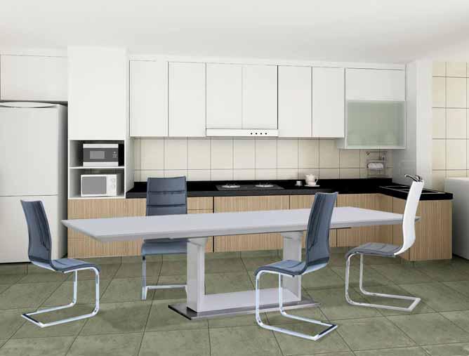 4 Figo-jatkettava ruokapöytä Dox-tuoli Figo extendable dining table and Dox chair Figo-jatkettava ruokapöytä Figo