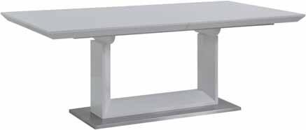 harjattu teräs materials high glossy mdf, brushed steel jatkopala taitettavissa kannen alle säilytykseen extension