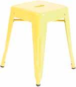 43 x 43 x 76 cm Renny-tuoli Renny chair värit musta, valkoinen, punainen, keltainen colors