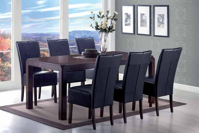 5 Livia-ruokailuryhmä Livia dining set Livia 180 -pöytä Livia 180 table 180 x 95 x 76 cm materiaali massiivipuuta material